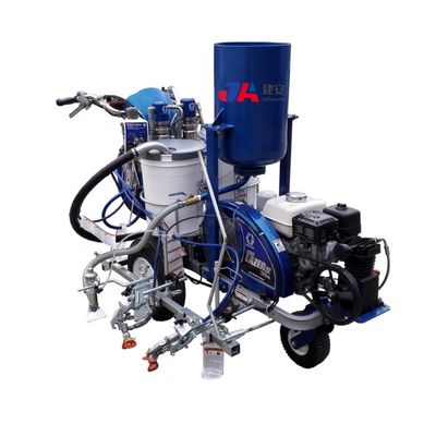 Verfmachine voor het markeren van motoren met een multifunktioneel thermoplastische weglijn