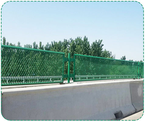 Verplaatst uitgebreid metaaldraadmaas hek Voor weg anti-glare brug anti-glare mesh