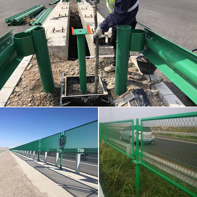 Verplaatst uitgebreid metaaldraadmaas hek Voor weg anti-glare brug anti-glare mesh