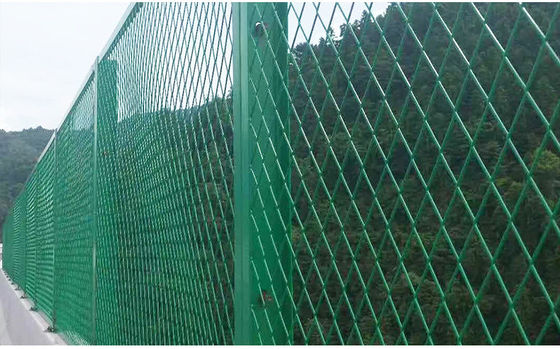 Gegalvaniseerde poeder gecoate anti-glare metalen gaas hek voor de snelweg in roestvrij staal