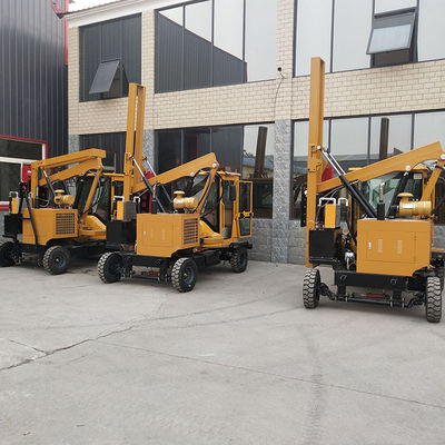 ISO Highway Guardrail Pile Driver Machine Met Hydraulische Druk Pile Driver