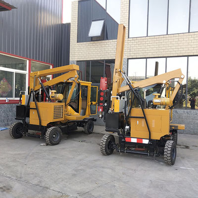 ISO Highway Guardrail Pile Driver Machine Met Hydraulische Druk Pile Driver