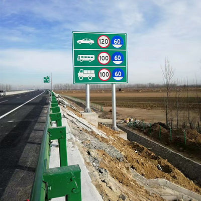 Hoog zichtbare op maat gemaakte stalen/aluminium verkeersveiligheidsposter en -bord voor de weg