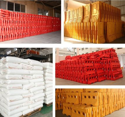 Buitenbeveiliging Water gevulde crash barrière met PE-materiaal en duurzame constructie