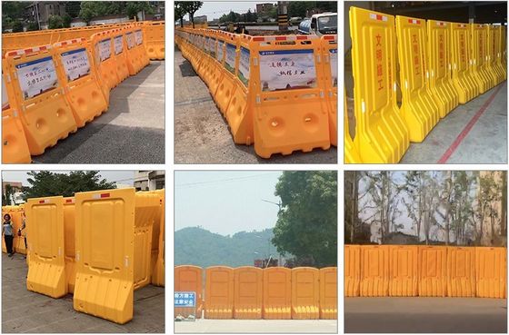 Gepersonaliseerde Plastic Water Gevuld Jersey Crash Barrier Voor Outdoor Veiligheid En Veiligheid