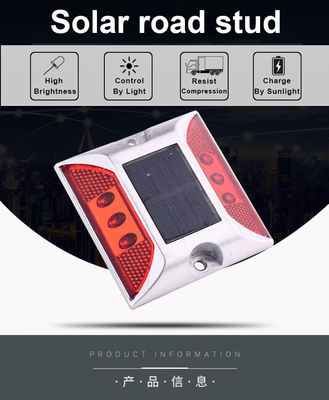 Verkeersveiligheid Stud Led Reflector Tape Aluminium Cat Eye Solar Road Stud Road Cone Sign