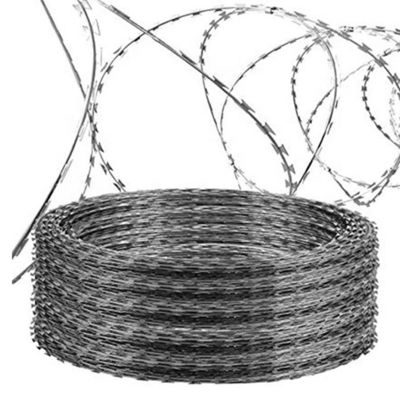 Gepersonaliseerd gegalvaniseerd en poederbedekt Razor Wire hek voor residentiële bescherming