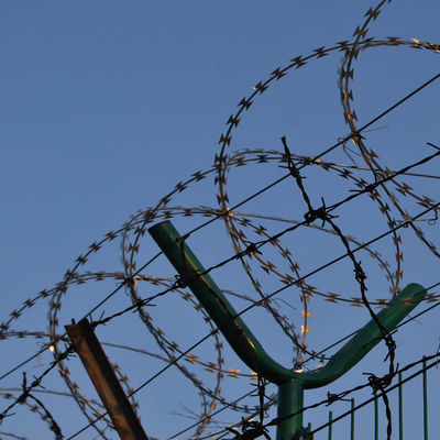 Gepersonaliseerd gegalvaniseerd en poederbedekt Razor Wire hek voor residentiële bescherming