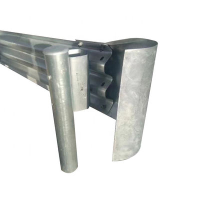Q235 Q345 Op maat gemaakte Warm Dip gegalvaniseerd staal Highway Guardrail Ronde eind te koop