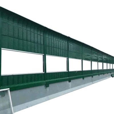 Een weggeluidsbarrière met aluminiumpaneel, geluidsisolatie-scherm en isolatie-barrière