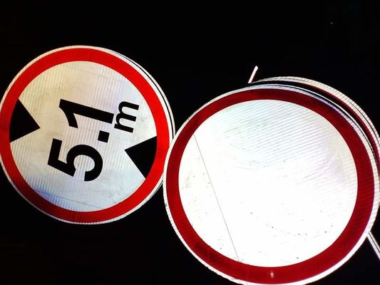 Verkeersveiligheidsbord Reflectief vel met een hoog zicht en een hoogte van 50 cm