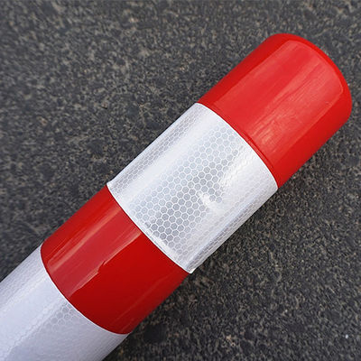 Verkeersveiligheid Hoog zichtbare reflecterende rode PE verkeersconen voor verkeersregeling