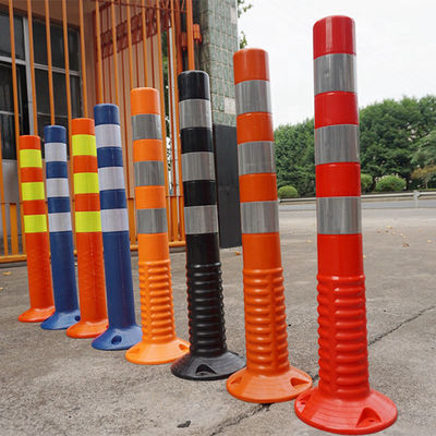 Verkeersveiligheid Hoog zichtbare reflecterende rode PE verkeersconen voor verkeersregeling