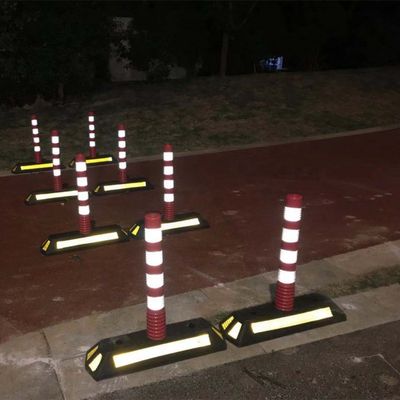 Hoog zichtbare rubberbasis PE Plastic Traffic Cone Traffic Met duurzaam materiaal