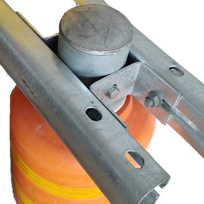Highway Guardrail Roller Barrier met en dubbel Q235 staalvaten en ISO certificaat