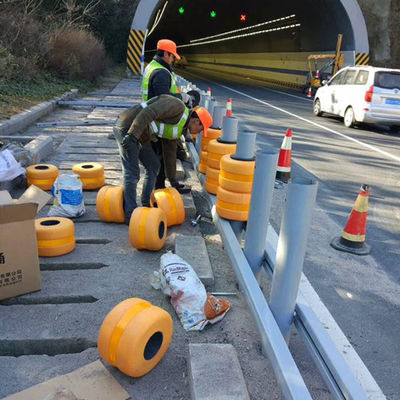 Highway Guardrail Roller Barrier met en dubbel Q235 staalvaten en ISO certificaat