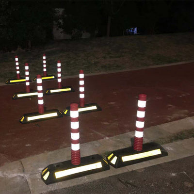 Reflecterende padkegel van rubber Hoog zichtbare verkeersleidingskegel
