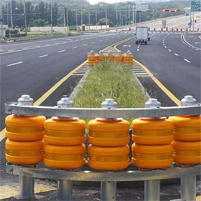 PU- en PVC-veiligheidsrolcrashbarrier rollbarrier met ISO9001 2008-certificaat