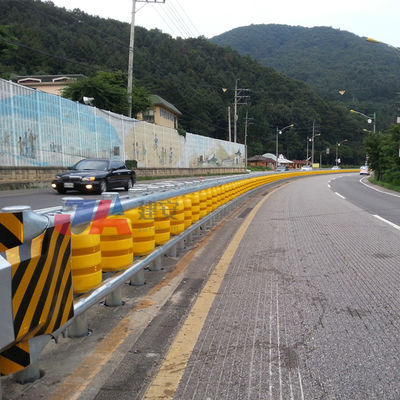 Veiligheid op de weg Geel EVA Rotary Barrier Anti-Corrosion Guardrails met normen