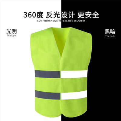 Gepersonaliseerd logo geaccepteerd 100% Polyester Led Flash Light Reflective Safety Vest voor hardlopen S-5XL