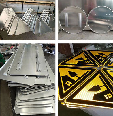 Standaardbord voor verkeersveiligheid met aangepast aluminiummateriaal in standaardmaat