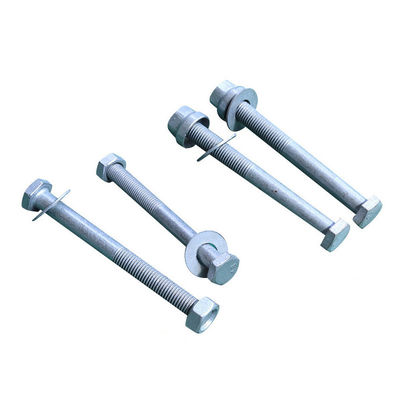 Gegalvaniseerde koolstofstaal hex garde rail splice bouten 5/8 &quot;-11X 2&quot; voor anti-terrorisme weg