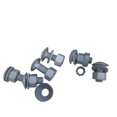 Gegalvaniseerde koolstofstaal hex garde rail splice bouten 5/8 &quot;-11X 2&quot; voor anti-terrorisme weg