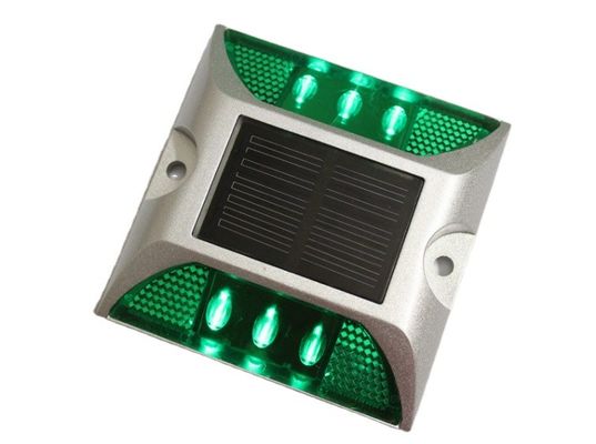 Vierkante wegstaaf met zonne-LED-licht Wit Geel Rood Blauw Groen Waarschuwingsconus