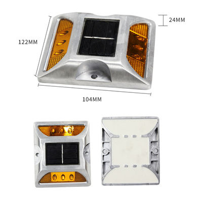 100*20*20 gegoten aluminium reflecterende vierkant wegstok voor verkeersveiligheid
