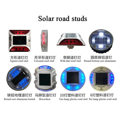Gevaarlijke verkeersveiligheid waarschuwingsfunctie G105 Solar Led Road Stud For Highway Marker