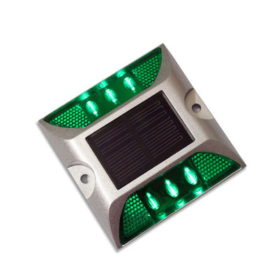 Warning Road Cone Reflective Cat Eye LED Solar Road Stud In Rood Blauw Geel