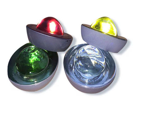 Veiligheid op de weg LED zonne-energie wegstaaf met hoge reflectie en gehard glas