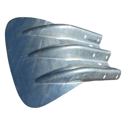 Fishtail Terminal End Q235 Q345 Steel Guard Rail voor Highway Guardrail Op maat gemaakte grootte