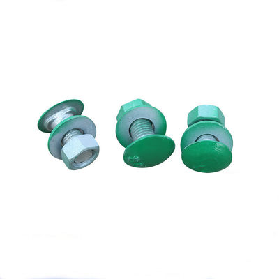 Gepersonaliseerde Hot Dip gegalvaniseerd Hex Steel Highway Guardrail Bolt And Nut And Washer