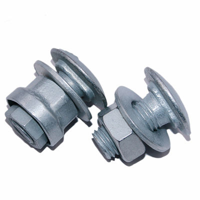 Gepersonaliseerde Hot Dip gegalvaniseerd Hex Steel Highway Guardrail Bolt And Nut And Washer