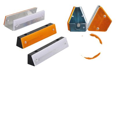 Aluminium PC-materiaal Verkeersveiligheid Zonne-Straat-Stud Reflektoren 100*100*20mm voor wegen