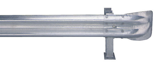 Crowd Control Barrier hek Hot Dip Galvanized Steel Highway Guardrail Fishtail Eind