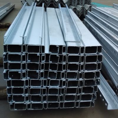 Veiligheid op de weg Metalen Highway Guardrail C Post door met ISO9001 2008 Certificering
