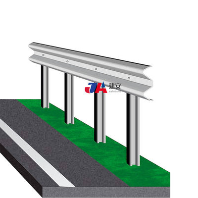 Op maat gemaakte warm gegalvaniseerde stalen verkeersbarrière Highway Guardrail Kleur coated Q235